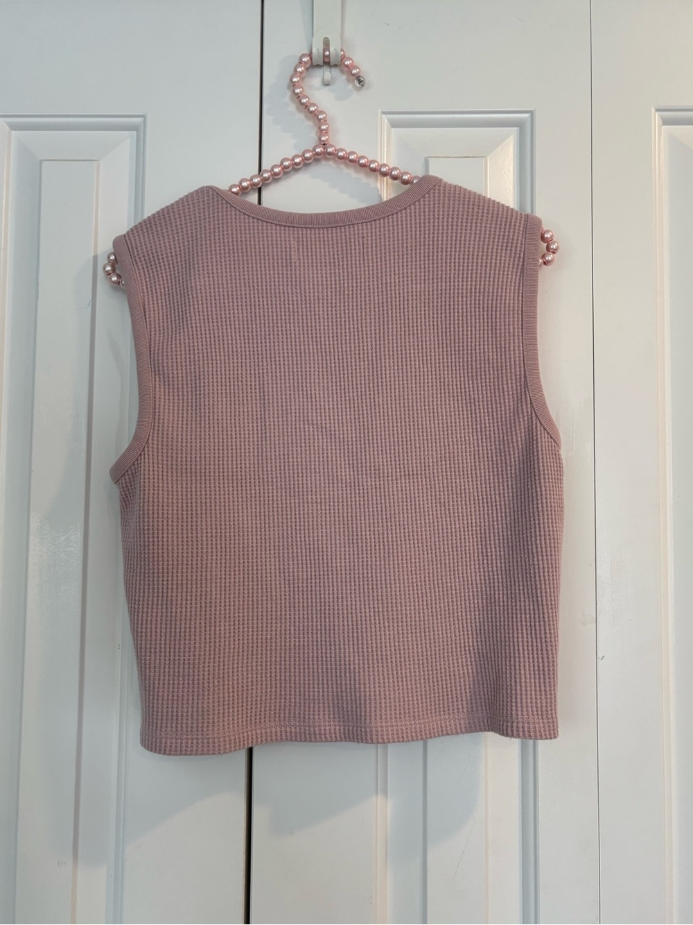 Abercrombie Pink Waffle Top | Size M - Picture 3 of 3